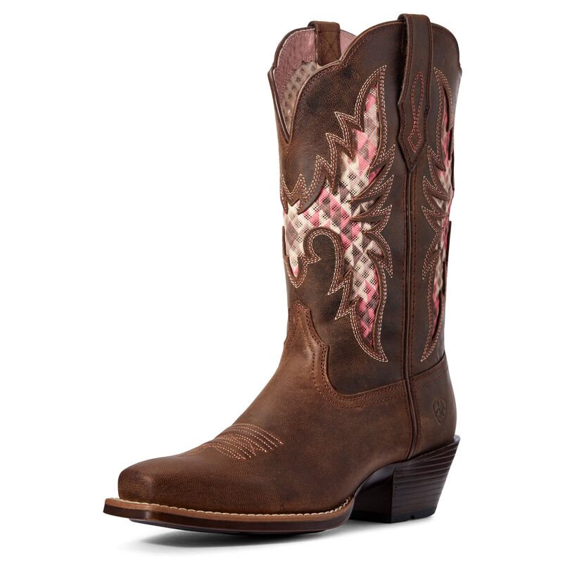 Ariat Western: Showcase VentTEK Botas Western Mujer - Marrones (KUBTF7319)